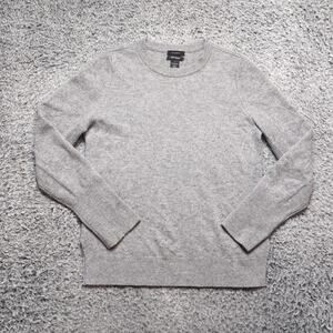 Halogen Sweater Women Small Gray Cashmere Stretch Classiccore Casual Long Sleeve